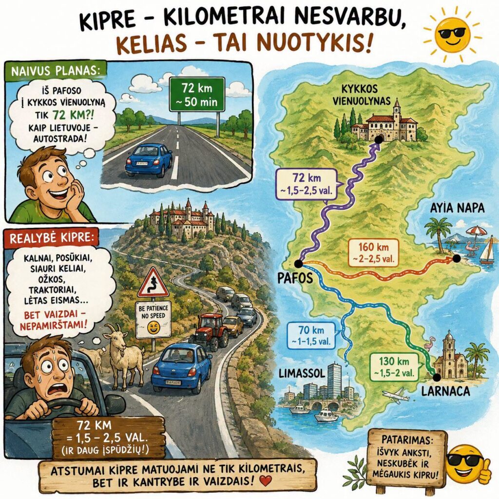 Kipro kilometrai kelias